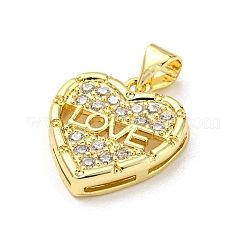 Brass with Cubic Zirconia Pendants&nbsp;FIND-Z023-01A