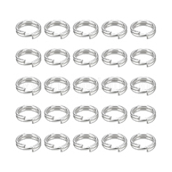 25Pcs 925 Sterling Silver Split Rings&nbsp;STER-PH0004-82