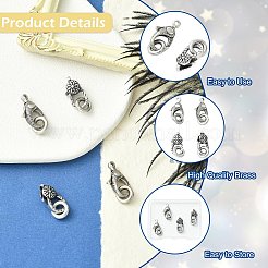 4個 2スタイル 真鍮製ロブスタークロウ留め金  丸カン付き  ミックスカラー  18~20x10~12x3~5.5mm  穴：2~5mm  2個/スタイル&nbsp;KK-CJ0004-46