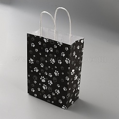 Kraft Paper Gift Bags with Handle&nbsp;ABAG-WH0045-19B