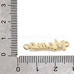 Mother's Day Brass Word Mama Links Connector Charms&nbsp;KK-C263-25B-G