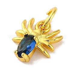 Rack Plating Brass Micro Pave Cubic Zirconia Charms&nbsp;KK-F881-02G-03