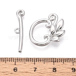 6Pcs Brass Toggle Clasps&nbsp;KK-T073-42P
