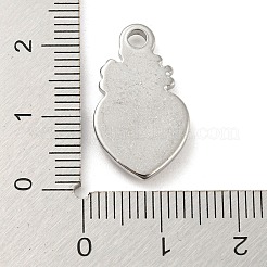 Non-Tarnish 304 Stainless Steel Pendants&nbsp;STAS-C082-07P