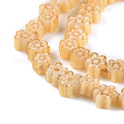 Handmade Millefiori Glass Bead Strands&nbsp;LAMP-J035-4mm