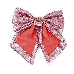 Christmas Plastic Sequin Big Bowknot Pendant Decorations&nbsp;AJEW-S088-04C