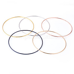 5色の鉄製リング5個  DIYクラフト製作用品  ミックスカラー  151x3mm  内径：145mm  1pc /カラー&nbsp;FIND-TA0011-10