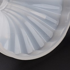 DIYキャンドルホルダーシリコンモールド  レジン型  UVレジン＆エポキシレジンのクラフト作り用  縞模様のローマ時代の柱  ゴーストホワイト  105x85.5mm&nbsp;DIY-K058-19
