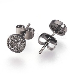Brass Ear Studs&nbsp;EJEW-P157-01-NR