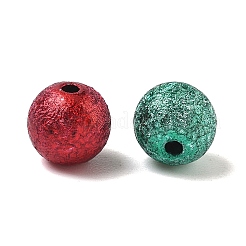 スプレープリントアクリルビーズ  マットなスタイル  ラウンド  ミックスカラー  8mm  穴：2mm&nbsp;X-ACRP-Q018-8mm-M