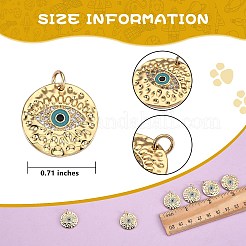 6Pcs Brass Micro Pave Clear Cubic Zirconia Pendants&nbsp;ZIRC-SZ0001-74