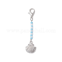 8Pcs Marine Animals Zinc Alloy Pendant Decorations&nbsp;HJEW-JM03229