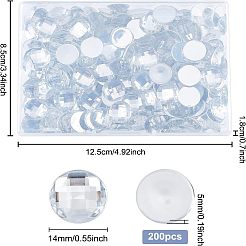 200Pcs Acrylic Rhinestone Cabochons&nbsp;GACR-FG0001-10