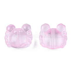 Transparent Spray Painted Glass Beads&nbsp;LS-GLAA-N035-026-C05