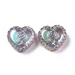 UV Plating Rainbow Iridescent Acrylic Beads&nbsp;OACR-E007-03