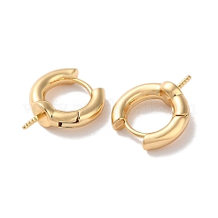 Brass Hoop Earrings Findings&nbsp;KK-B105-03G-01