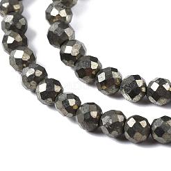 Natural Chalcopyrite Bead Strands&nbsp;G-Q468-4mm-01