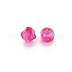 透明なアクリルビーズ  多面カット  双円錐形  赤ミディアム紫  5x4.5mm  穴：1.2mm  約6688個/275g&nbsp;LS-MACR-S373-84-B05