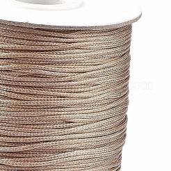 韓国のワックスポリエステルコード  キャメル  1mm  約85ヤード/ロール&nbsp;YC1.0MM-A121