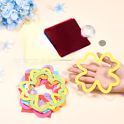 DIY Window Paint Art Suncatcher Wind Chimes Paper Crafts Kits for Kids&nbsp;DIY-TAC0017-004B
