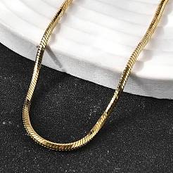 2mm 304 ステンレススチール スネークチェーンネックレス 女性用 男性用  ゴールドカラー  17.72インチ（45cm）&nbsp;LS-STAS-V011-04D-G