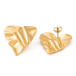 Ion Plating(IP) 304 Stainless Steel Stud Earrings for Women&nbsp;EJEW-L272-030G-01