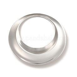 変色しない304ステンレススチールペンダント  丸いリング  ステンレス鋼色  41.5x4mm  穴：27mm&nbsp;STAS-A070-32P