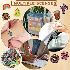 14Pcs 14 Styles Cartoon Food Grade Silicone Focal Beads&nbsp;SIL-SZ0002-36