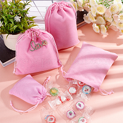 40Pcs 5 Styles Rectangle Velvet Pouches&nbsp;TP-NB0001-35C