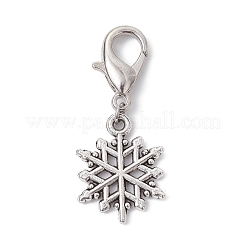 Christmas Sonwflake Alloy Pendant Decorations&nbsp;HJEW-JM01512