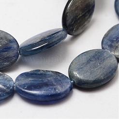 Oval Natural Kyanite/Cyanite/Disthene Bead Strands&nbsp;G-O139-01F