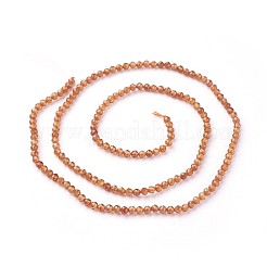 Natural Garnet Beads Strands&nbsp;G-F619-17B-3mm