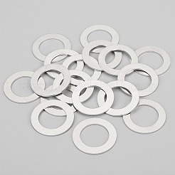 空白のアルミ彫刻ネームプレート  名刺ブランク  リングsbape  プラチナ  38x1.5mm  内径：24.5mm  30個/箱&nbsp;ALUM-BC0001-33