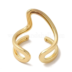 Brass Open Cuff Rings&nbsp;RJEW-Q778-39G