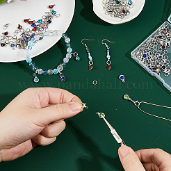 DIY Teardrop Alloy Rhinestone Pendent Decoration Making Kits&nbsp;DIY-FH0008-96