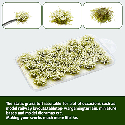ナイロンミニ草の房  人工芝モデル  DIYサンドテーブル素材用  ベージュ  11~16mm&nbsp;AJEW-WH20120-06B