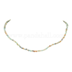Glass Beaded Necklace with 304 Stainless Steel Clasps&nbsp;NJEW-JN04363-02