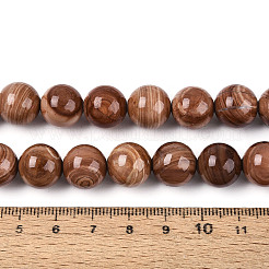 Natural Wood Lace Stone Wooden Jasper Beads Strands&nbsp;G-T143-30A-01