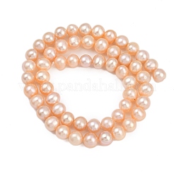 Natural Cultured Freshwater Pearl Beads Strands&nbsp;PEAR-I007-07X-02B
