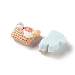 Strawberry Theme Opaque Resin Cabochons&nbsp;RESI-K043-28