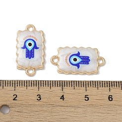 ラックメッキ合金エナメルコネクタチャーム  樹脂と  ナザールボンジュウ  カドミウムフリー＆ニッケルフリー＆鉛フリー  ゴールドカラー  混合図形  21~26x12.5~17x2.5~3mm  穴：1.5~2mm&nbsp;FIND-I038-01