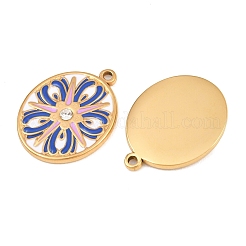 304 Stainless Steel & Enamel Pendants&nbsp;RB-CBA5A59-03G-05