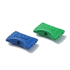 塗装合金ビーズをスプレー  単語の甘いキャンディー  ミックスカラー  7.5x12x3.5mm  穴：1.4mm&nbsp;PALLOY-Q445-08