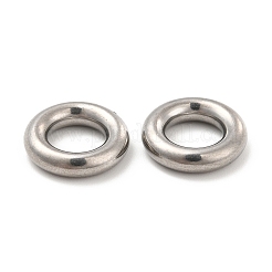 変色しない304ステンレススチール製リンクリング  丸いリング  ステンレス鋼色  13x3mm  内径：7mm&nbsp;STAS-D246-01A-01P