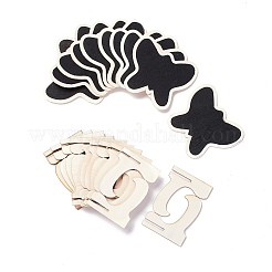 Butterfly Wooden Mini Chalkboard Signs&nbsp;LS-AJEW-M035-03
