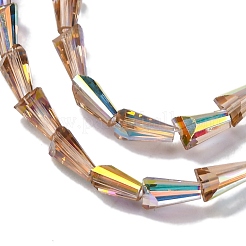 Transparent Electroplate Glass Beads Strands&nbsp;EGLA-H107-02A-AB02