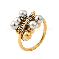304 Stainless Steel Finger Rings for Women&nbsp;RJEW-V014-09GP