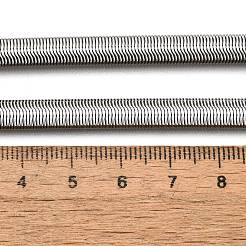変色しない304ステンレススチールのヘリンボーンチェーンネックレス  カニカン付き  ステンレス鋼色  16.1インチ（41cm）&nbsp;X-NJEW-G340-03P