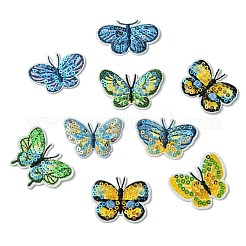 16Pcs 8 Styles Polyester Iron on Clothing Patches&nbsp;PATC-CJ0001-05
