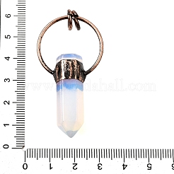 Opalite Faceted Pointed Bullet Big Pendants&nbsp;G-Q350-05A